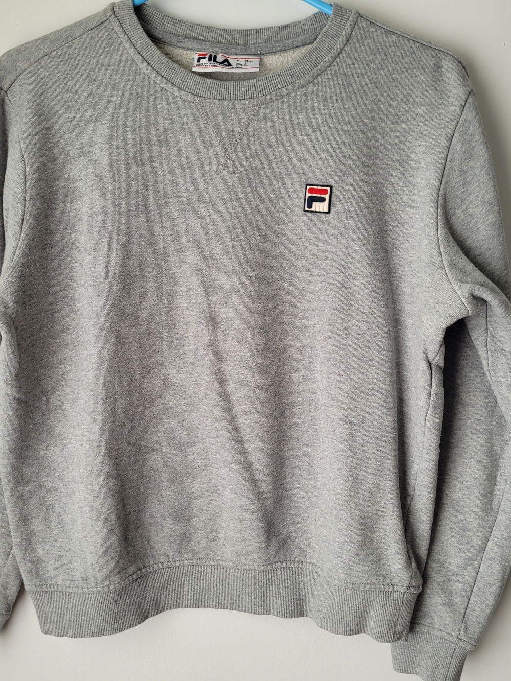Fila Women Gray Crewneck Sweatshirt Size S